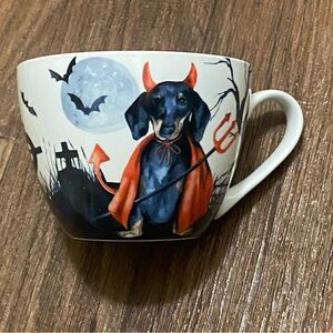 Portobello By Design Coffee Tea Cup Mug Little Devil Dog Halloween 4”H x 5”W